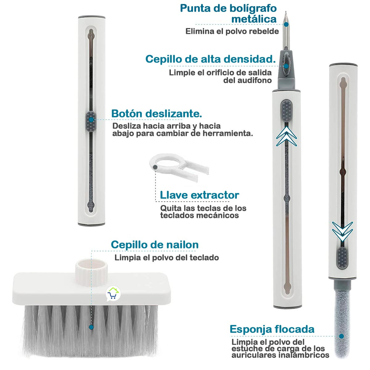 Miniatura 5 de Kit De Limpieza 5 En 1 Multifuncion Q5S
